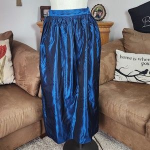 Currie Bonnie Atlanta Iridescent Cobalt Blue Maxi Skirt